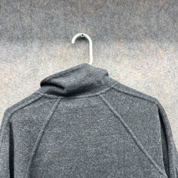 Nike Sweatshirt Womens XS Gray 1/4 Zip Pullover Funnel Neck Knit Fleece Jacket - Picture 11 of 12